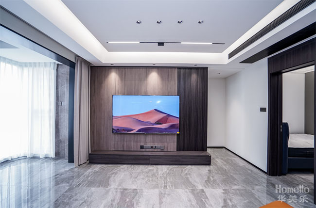 119㎡四居，簡約格局+互動式功能房，生活娛樂兩不誤